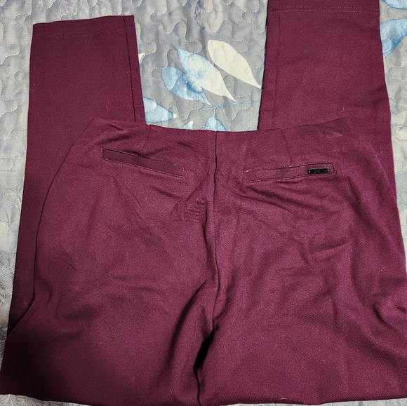 Calvin Klein Women's Ankle Pants in Rich Purple - Picture 8 of 9